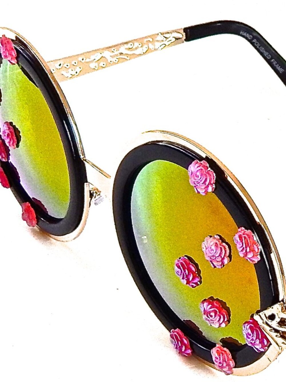 GASOLINE GLAMOUR LUCY IN THE SKY WITH DIAMONDS PINK BONITA BIRDCAGE SUNGLASSES🌸